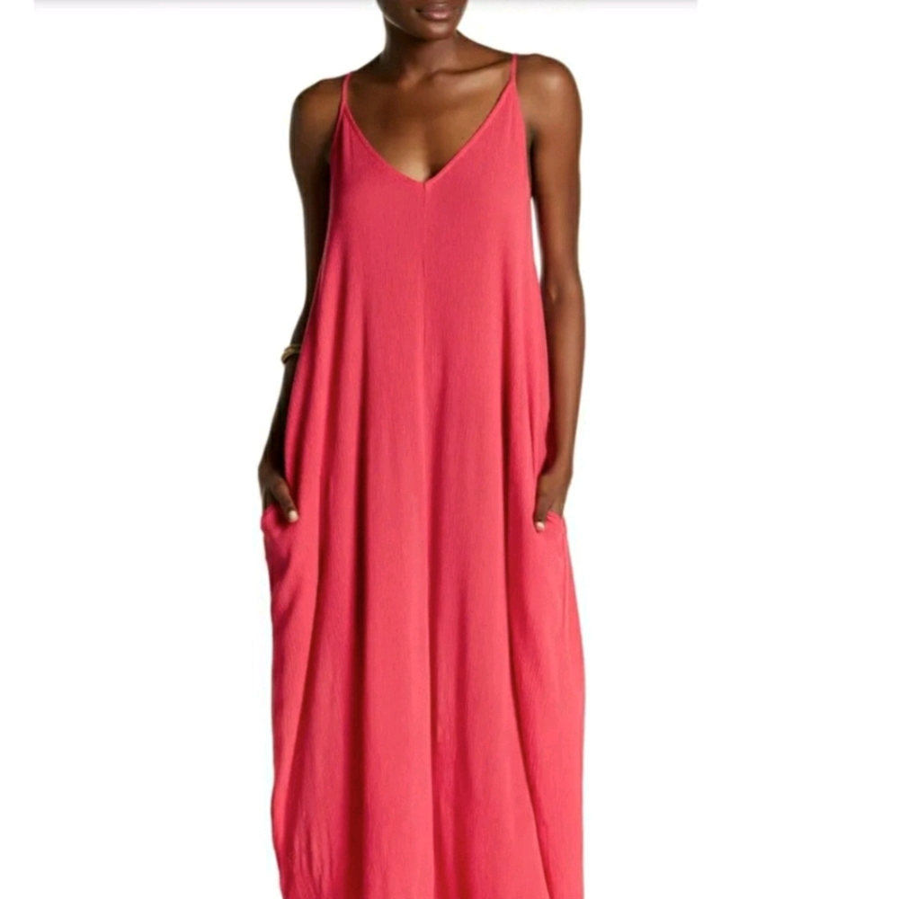 NWOT Gauze Maxi Dress w/ Pockets